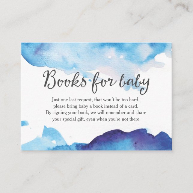 Book Request | Baby Shower Invitation Insert Card (Front)