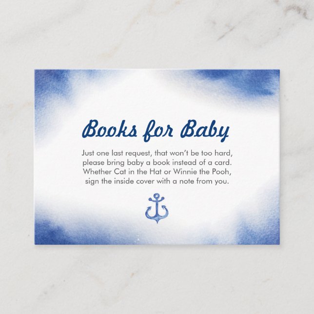 Book Request | Baby Shower Invitation Insert Card (Front)