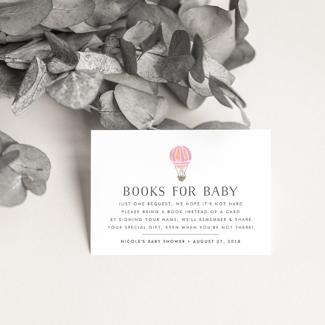 Book Request | Balloon Baby Shower Insert Card (Creator Uploaded)