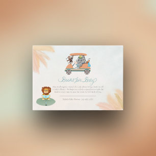 Book Request Boho Baby Elephant, Monkey, Lion  Enclosure Card