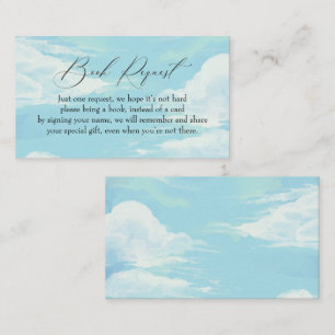 Book Request Books for Baby Blue Sky Cloud Business Card