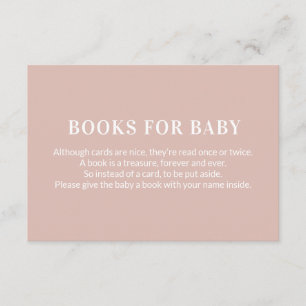 Book Request Books for Baby Pink Enclosure Card