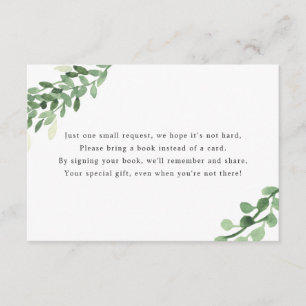 Book Request Card   Neutral Baby Shower