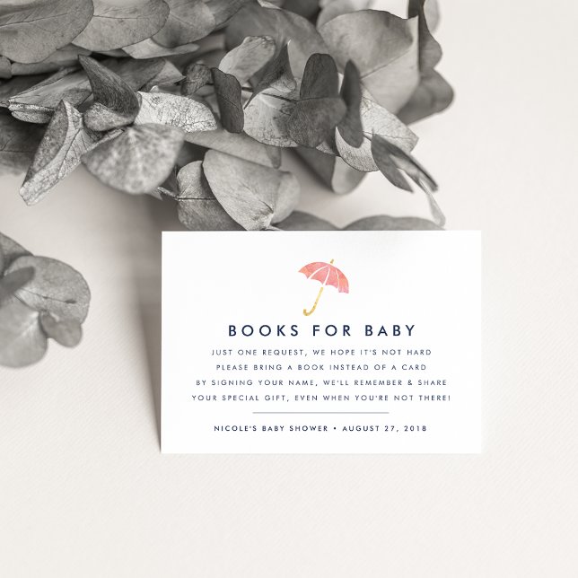 Book Request | Coral Baby Shower Insert Card (Creator Uploaded)