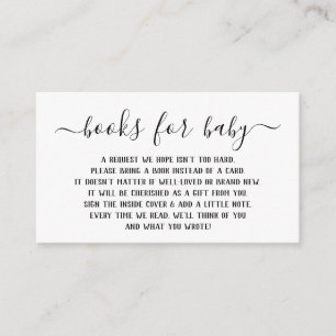 Book Request for Baby Shower Invitation