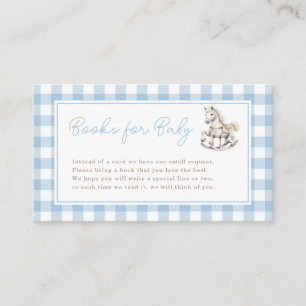 Book Request for Baby Shower Rocking Horse Classic Enclosure Card