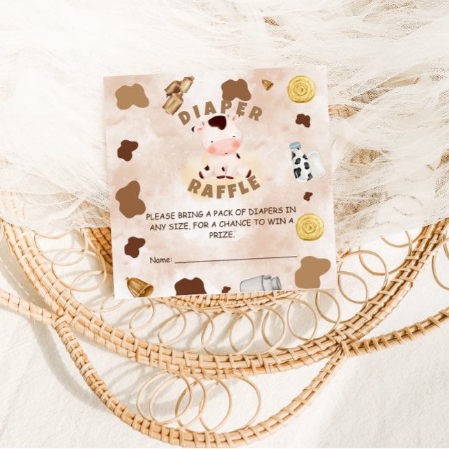 Book Request Holy Cow Baby Shower Enclosure Card (Creator Uploaded)