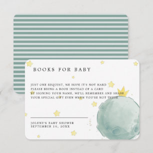 Book Request Le Petit Prince Baby Shower Enclosure Card