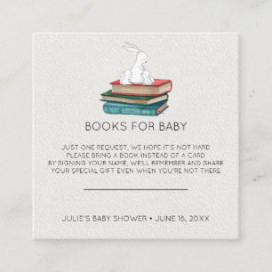 Book Request   Little Bunnies Baby Shower Insert
