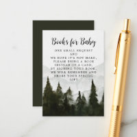 Book Request Misty Forest Baby Shower