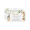 Book Request Safari Baby Shower Card
