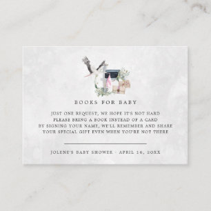 Book Request   Stork Delivery Baby Shower Enclosure Card