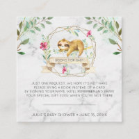 Book Request | Tropical Sloth Baby Shower