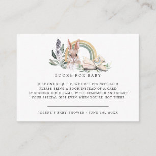 Book Request Woodland Forest Animals Enclosure Card