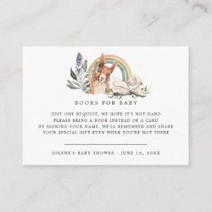 Book Request   Woodland Forest Animals Enclosure Card