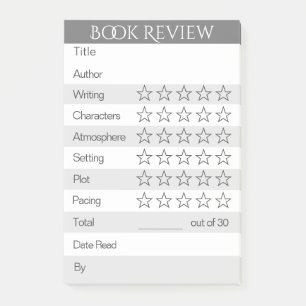 Book Review Post-it Notes