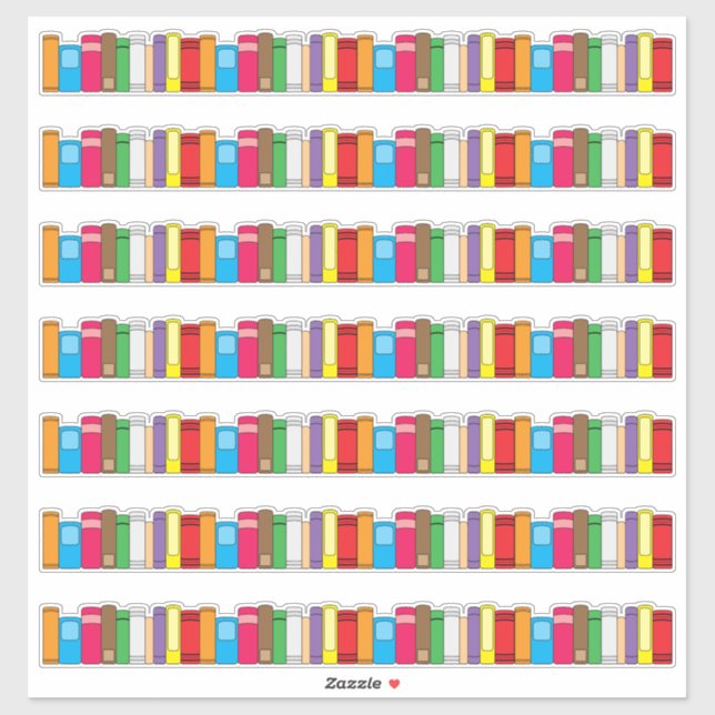 Book Row Border 7 Piece (Sheet)
