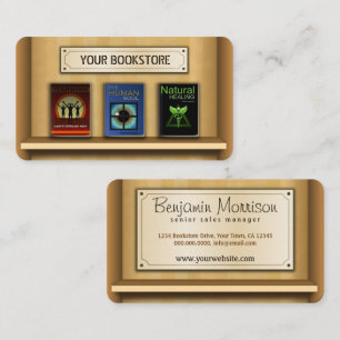Book Shelf Bookstore Book Store Business Cards