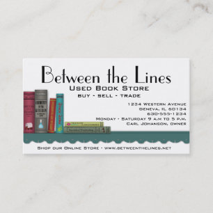 Book Shelf Business Card