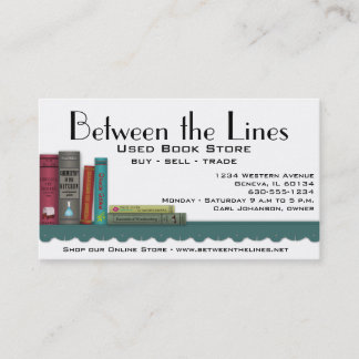 Book Shelf Business Card