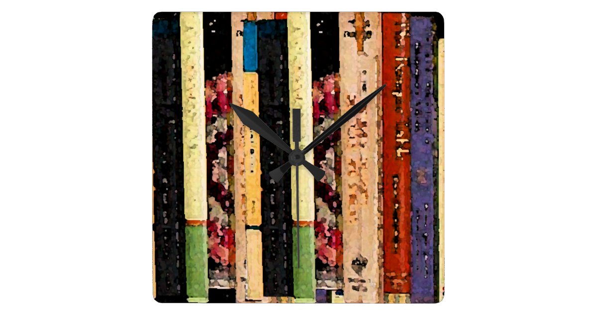 Book Shelf Clock Zazzle.co.uk