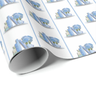 Book Shelf Wrapping Paper