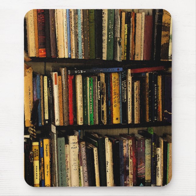 Book Shelves Mouse Mat (Front)