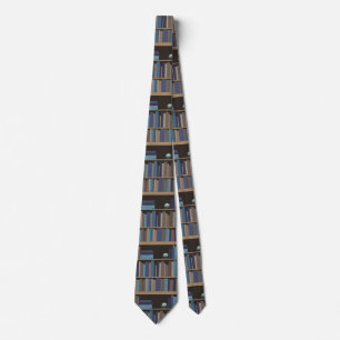 Book Shelves of Books Library Teachers Reading Tie