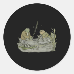 Book Shirt Frog Toad Vintage Book Frog T-shirt.png Classic Round Sticker