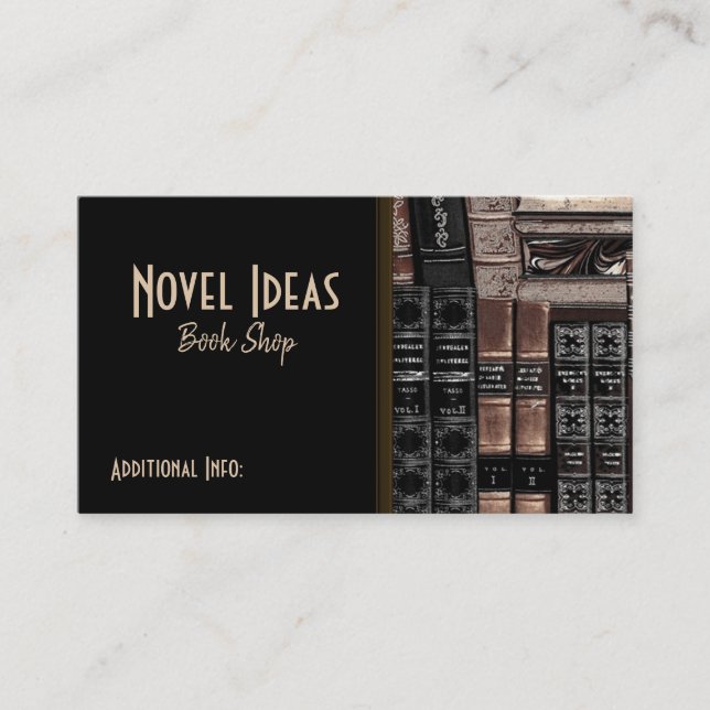 Book Shop Business Card (Front)