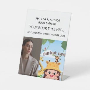 Book Signing Author Book Launch Promotional Pedestal Sign