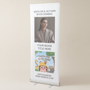 Book Signing   Author Book Launch Promotional Retr Retractable Banner