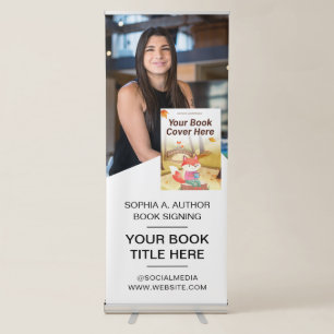 Book Signing Author Book Launch Promotional Retra Retractable Banner