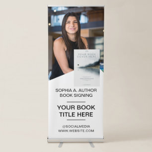 Book Signing Author Book Launch Promotional Retractable Banner