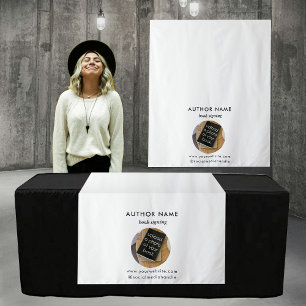 Book Signing Author Promotion Table Runner Banner Tapestry