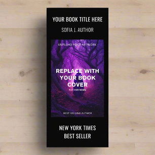 Book Signing Event l Writer Author Photo Black Rack Card