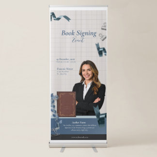 Book Signing Event Roll-Up Banner for Author