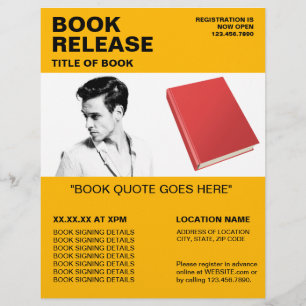 Book Signing & Release Flyer - Author Collection
