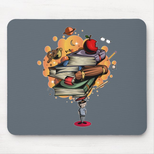 Book Smart Mouse Mat (Front)