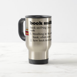 Book Sniffing Thermal Travel Mug
