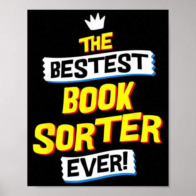 Book Sorter, Funny Job Occupation  Poster (Front)