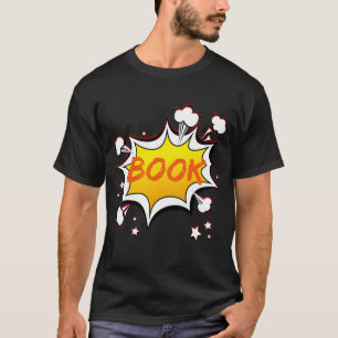 BOOK Speech balloon Comics Illustration, T-Shirt
