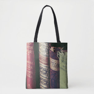 Book Spine, Book Cover Tote Bag