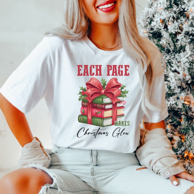 Book Stack Christmas T-Shirt (Creator Uploaded)
