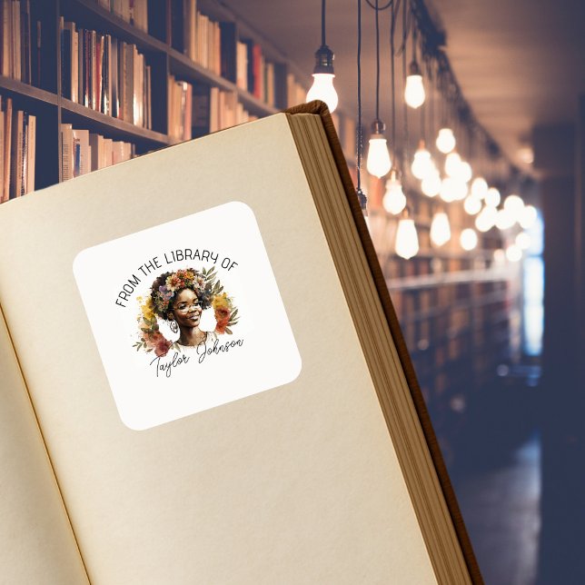 Book stickers, bookplate Custom name label (Creator Uploaded)