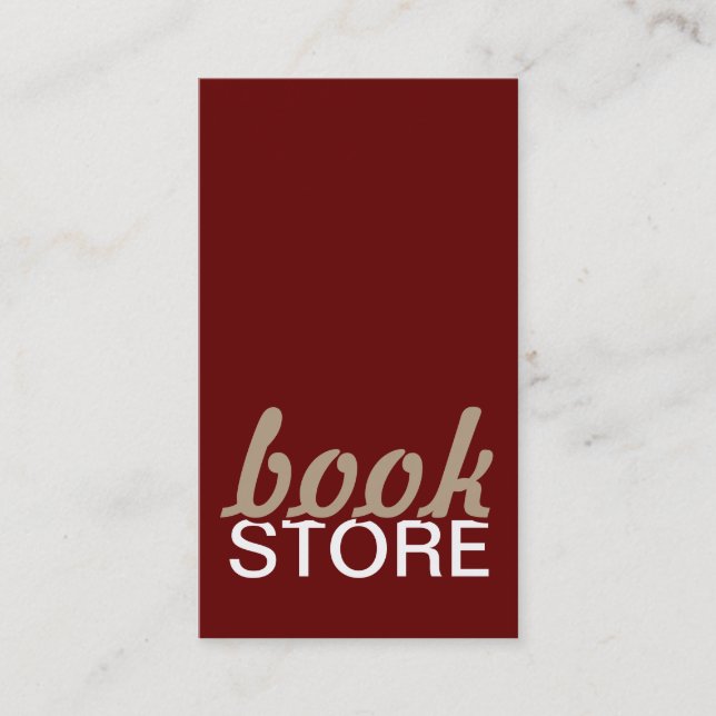 book store punch card (Front)