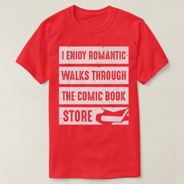 Book Stuff Book Lovers Comic Book   T-Shirt (Design Front)