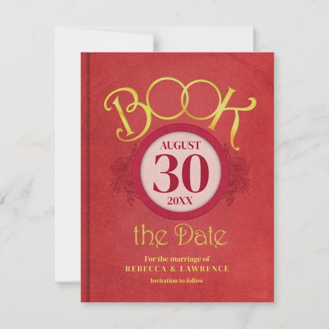 Book the Date Wedding Announcement (Front)