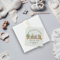 Book Them Shelf Baby Shower Green Neutral