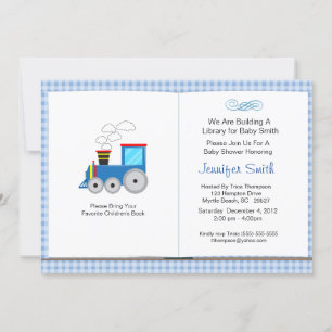 Book Theme Baby Shower Invitation